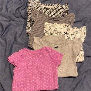 (5) carters 12m onesies